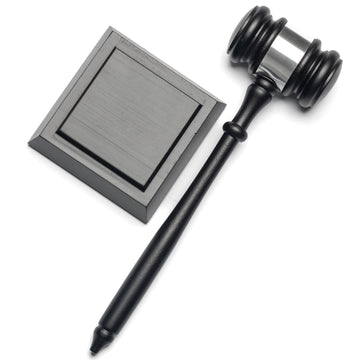 Ebony Finish Gavel Set